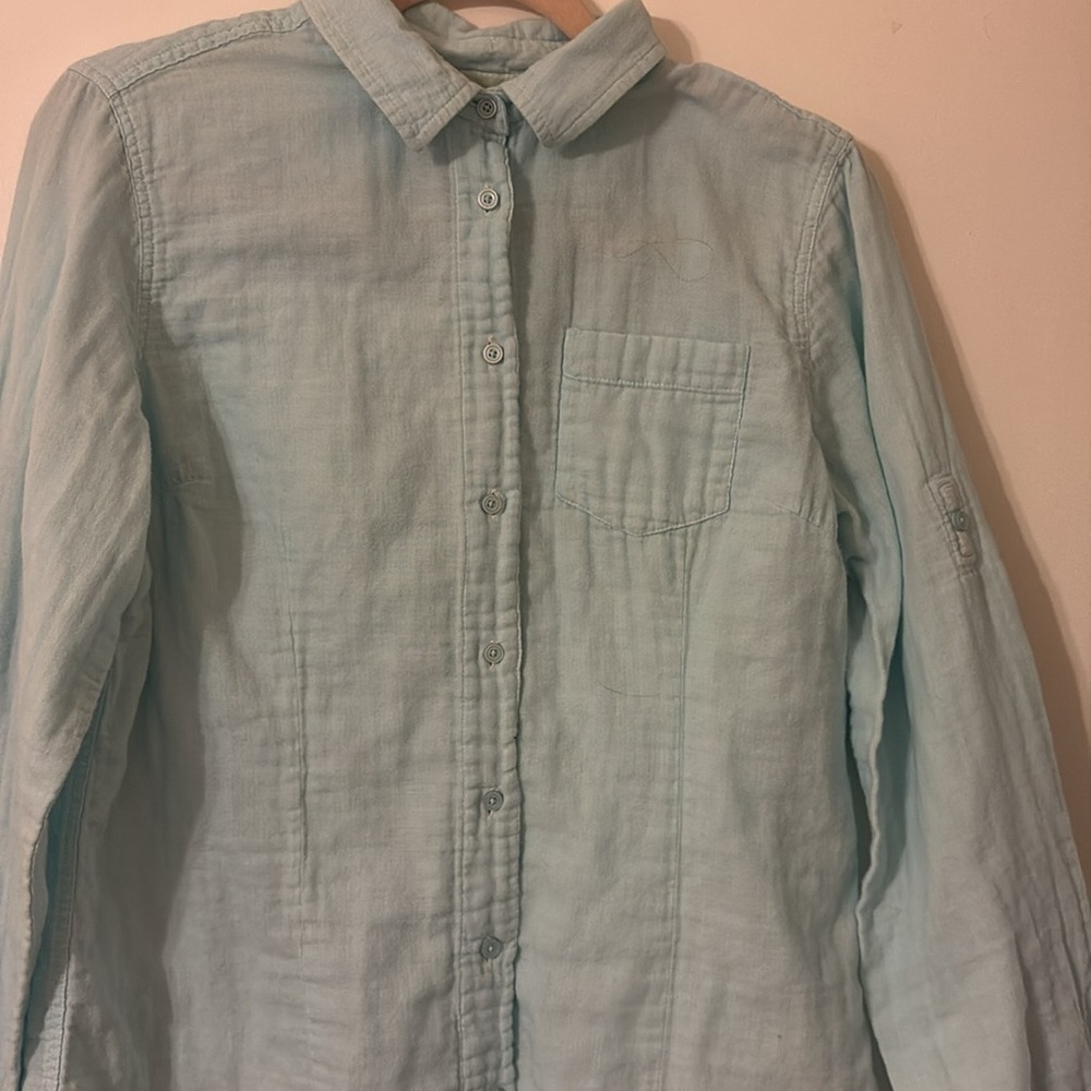 L.L. Bean Women’s Light Blue Cotton Shirt. Size M - Picture 5 of 7